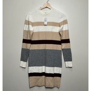 Ann Taylor LOFT Women's Bold Stripe Sweater Dress Size XXS NWT $89.50